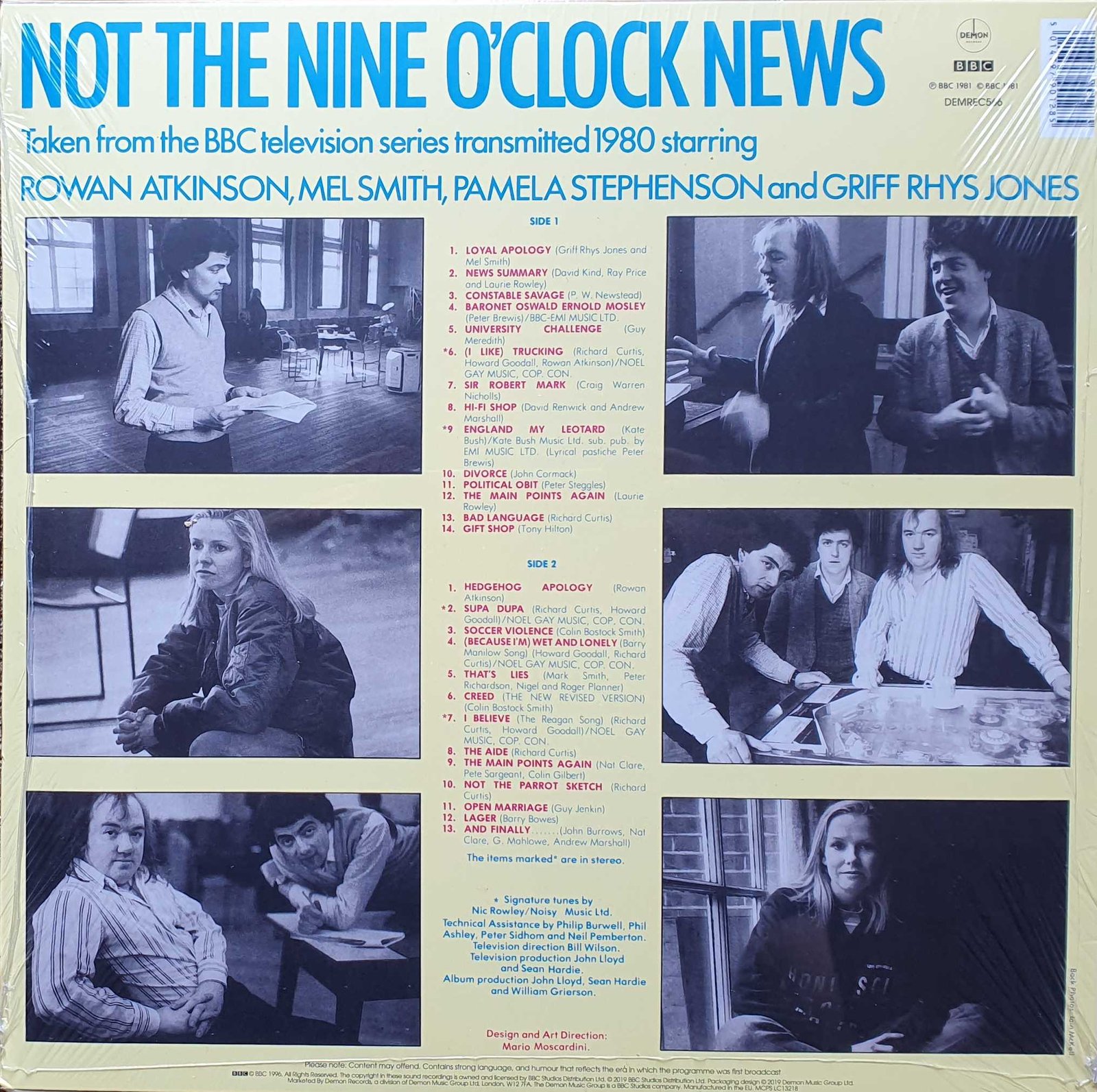 Picture of DEMREC 566 Not the nine o'clock news - Hedgehog sandwich by artist Various from the BBC records and Tapes library